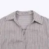 Comercio Exterior Transfronterizo Ropa de Mujer Primavera 2026 Estilo Europeo y Americano Diseño de Doble Botonadura Camisa Top de Rayas con Corbata para Mujer B482784
