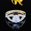 Europa y Estados Unidos propuesta de anillo de boda de lujo transfronteriza anillo de circonita para mujer anillo de diamantes de moda joyería al por mayor r6850