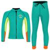 En Stock Traje de Baño Infantil de 2.5 mm Traje de Baño de Dos Piezas para Niños Cálido de Manga Larga Protección Solar para Surfear Snorkel Conjunto de Ropa de Baño