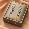 Nuevos Pendientes de Borlas Ahri Estilo 2025 para Mujer, Ganchos Largos Estilo Coreano, Modernos y a la Moda, Pendientes Adelgazantes