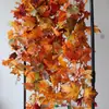 Venta Caliente en Amazon Ratán Acción de Gracias Otoño Viejo Finales de Otoño Hoja de Seda Simulación Ratán Suave Festival de la Cosecha Hoja de Arce de Otoño Ratán