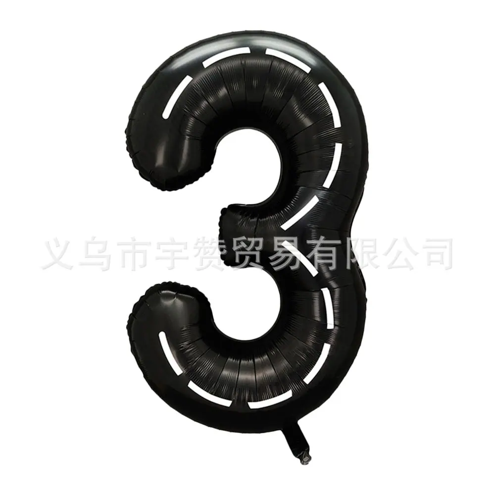40寸黑白条纹数字 3
