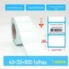 Papel Etiqueta Térmica Três Provas Tipo Rolo 100X150 Formulário de Entrega Expressa A6 Papel Térmico 100X100 Papel de Impressão Autoadesivo