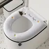 Cojín Impermeable para Asiento de Inodoro para Todas las Estaciones, Almohadilla para Tapa de Inodoro Doméstico, Cubierta para Asiento de Inodoro Tipo Cremallera de Invierno