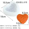 Molde de Vela Aromática de Flor em Formato de Coração Molde de Decoração para Bolo Mousse de Chocolate em Formato de Trevo de Quatro Folhas