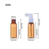 Botella de plástico con pulverizador lateral para agente de limpieza, botella pulverizadora de niebla fina, botella pulverizadora oral de 15 30 50 100 ml