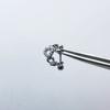 Pendientes de mariposa con diamantes brillantes, ligeros, de lujo, de alta gama, asimétricos, con forma de U, para mujer