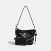 Bolso Retro para Commuter para Mujer Primavera 2026 Nuevo Bolso de Hombro Casual Bolso de Mano Bolso Cruzado con Cadena Texturizada de Gran Capacidad