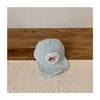 Boné de Baseball Infantil Lavado em Jeans Estilo Coreano 2026 com Aba Macia e Letras Bordadas para Meninos e Meninas na Primavera