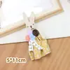 Flor de Encaje Estilo Bosque Conejo Tela Dibujos Animados Broche Dulce Fresco Versátil Muñeco de Conejo Accesorio para Ropa