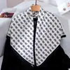 Estilo Novo Primavera 2026 Lenço Quadrado Grande 90 para Mulheres Elegante Estilo Coreano Seda Sarjada Moda Estampa Borboleta Lenço Decorativo para Pescoço