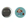 Insignia Bordada Dibujo Animado Anime Animal Insignia de Pecho Planchable Fiesta Universitaria Broche Redondo Tela Creativa Cultural Regalo