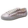 Ma Uva Modelo 2026 Novos Sapatos de Cetim de Nicho Sapatos Planos Espanhóis Casuais Sapatos de Solado Macio Sapatos Desgastados Sapatos Brancos