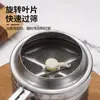 Peneira de Farinha Manual com Copo, Peneira de Farinha Semi-Automática de Aço Inoxidável, Peneira para Assar, Filtro Fino Doméstico para Confeitaria