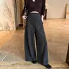 Pantalones de maternidad, colección otoño 2026, nuevos estilos de principios de otoño, versátiles, de corte holgado, favorecedores, con una caída fluida, que encarnan una estética "old money" sofisticada y elegante, pantalones casuales de pierna ancha