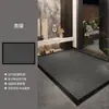 Nuevo felpudo negro para entrada, cortable, resistente a la suciedad, quita polvo, antideslizante, alfombrilla para piso de recibidor del hogar