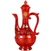 Tetera de Plástico Roja para Ofrenda a Buda, Uso Doméstico, Especial para Ofrenda a Dioses y Budas, Juego de Cristal para Altar Budista