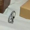 Anillo de Lazo de Diamante Completo Estilo Coreano Más Vendido Chapado en Cobre Dorado Micro Zirconia Lujo Ligero Elegante Gama Alta Anillo Abierto para Mujeres