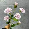 Fábrica Mayorista Rosas Pequeñas Flores Falsas Flores Artificiales Salón de Bodas Hotel Decoración del Hogar Flores de Exhibición Rosas