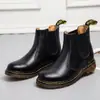 Botines D Chelsea para Hombre R2976 Botas Martin de Pareja Moda Botines Cortos Británicos Casuales para Hombres y Mujeres Zapatos Martin de Élite