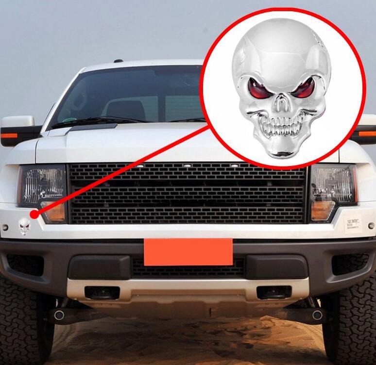 1-Pcs-Metal-3D-Skull-Car-stick