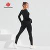 Moda Europeia e Americana Mais Vendida Macacão de Yoga Justo para Mulheres Calças Flare Levanta Bumbum Roupas Sexy para Esportes, Corrida e Fitness