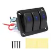 Painel de Interruptores para Motorhome e Iate 12V24V Botão Interruptor Basculante Iluminado Acessórios de Modificação para Trailer