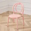 Silla infantil circular con respaldo personalizado, silla de ocio creativa, taburete pequeño dopamina para niños, silla de plástico simple apilable