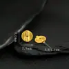 Plata de Ley S925 Chapada en Oro de 24 Quilates y Plata Accesorios Separadores Hechos a Mano para Joyería DIY Pulseras Tejidas Collares Accesorios Pequeños Versátiles