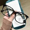 Gafas Cuadradas Ins Estilo Coreano para Miopía para Mujeres con Lente para Astigmatismo Dióptrico Marco de Ojos Ulraligero Redondo para Adelgazar el Rostro para Hombres