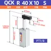 Cilindro Neumático de Ángulo de Presión Hacia Abajo Rotatorio de 90 Grados QCKL16 QCKR20 25 32 X10 20 30 50S