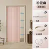 Cortina de Puerta Plegable 2025 Modelo Nuevo Cortina Divisoria de Gama Alta Cortina Divisoria a Prueba de Viento para Cocina Dormitorio Tipo Cortina de Riel para Casa Divisor