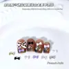 Dopamine Mini Moño Incrustado de Perlas Diamante Corbata Aleación Accesorios para Uñas Arte de Uñas Pintura en Aerosol Decoraciones para Uñas Venta al por Mayor