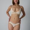 Conjunto de Sujetador de Algodón Spandex Sexy para Mujer Ropa Interior Transpirable sin Aros ni Almohadillas
