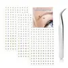 Transfronterizo 180 3 piezas 4/chapado en plata/chapado en oro calcomanías joyería falsa de perforación Amazon temu venta caliente