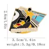 Broche de Emblema de Moto Esportiva Dobrado e Deformado Acessórios de Vestuário de Corrida Montanha Corrida Broche Decoração de Mochila Escolar