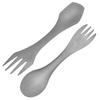 Vajilla de titanio puro para exteriores, cuchillo, tenedor y cuchara para acampar, tenedor de comida occidental, cuchillo y tenedor para carne, multifuncional, multiusos, portátil de titanio puro
