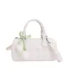 Bolsa Cilindro Xadrez Estilo Coreano Fashionável Bonita para Axila Verão 2025 Nova Moda Tendência de Alta Qualidade Elegante Bolsa Transversal