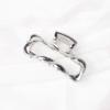 Clip Metálico de Agarre de Venta Caliente Transfronterizo, Sensación Premium, Textura de Cuero, Clip de Tiburón Multicolor, Clip para la Parte Trasera de la Cabeza para Mujer, Tocado, Accesorios para el Cabello