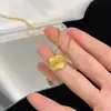Collar de trébol de cuatro hojas sólido con láser de alta calidad resistente al agua pulsera de acero de titanio transparente pendientes para mujer regalo
