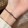 [Jade deslumbrante Fei] pulseira de segurança trançada antiga tamanho pequeno cordão de mão novo chinês para casal com design de nicho