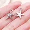 30 Tipos de Colgantes con Temática Oceánica y Pedrería: Ballena, Cangrejo, Tortuga, Estrella de Mar, Perla, Cola de Pez Colgantes de Aleación Accesorios para Joyería DIY