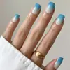 Unhas Portáteis Transfronteiriças, Unhas Postiças Portáteis Simples de Cor Sólida Degradê, Unhas Portáteis Prontas, Adesivos de Unha Portáteis Estilo Longo