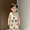 Enterizo de Verano Delgado sin Mangas Energético y Ligero para Bebés Niños y Niñas, Lindo Traje de Gateo de Dibujos Animados Romper Corto