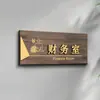 Placa de Puerta de Oficina de Madera Maciza Cartel Hecho a Medida Señal Direccional Oficina del Director General Estilo Elegante Veta de Madera Fuente Tridimensional