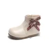 Botas Cortas de Moda Otoño/Invierno 2025 para Niñas, Botas de Cuero Estilo Coreano Princesa a Media Pantorrilla, Zapatos Birkenstock para Niños