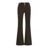 Jeans Bootcut de Moda para Mujer con Entrepiernarellena y Hermosas Nalgas, Versátiles, de Cintura Alta, Ajustados, Lavado Retro, Novedad Otoño