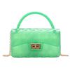 [Liquidación en Stock] Nuevo Estilo Coreano Moda Tendencia Primavera/Verano 2026 Bolso de Gelatina Versátil Acolchado con Cadena Bolso para Niños