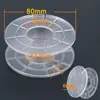 Estrutura de Indutor Transparente ABS Divisor de Frequência Bobina de Indutor Oca Carretel Suporte Redondo de Plástico Carretel de Fio Integrado Áudio
