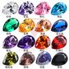 Fruta en Forma de Pera Zircón Verde Piedra Suelta Cara de Anillo Gema de Color en Forma de Gota Fabricante Mayorista de Circonia Cúbica Sintética